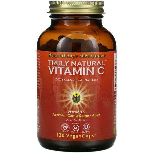 Основное фото товара HealthForce Superfoods, Натуральный Витамин С, Truly Natural V...