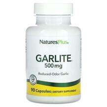 Natures Plus, Экстракт Чеснока, Garlite 500 mg, 90 капсул