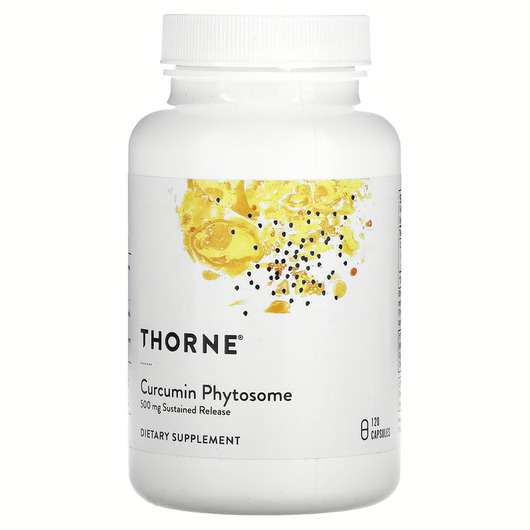 Основне фото товара Thorne, Curcumin Phytosome Sustained Release 500 mg, Меріва, 1...