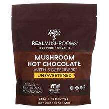Real Mushrooms, Mushroom Hot Chocolate with 5 Defenders Unswee...