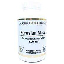 California Gold Nutrition, Peruvian Maca 500 mg, 240 Veggie Caps