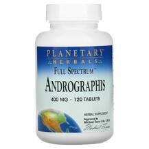 Planetary Herbals, Full Spectrum Andrographis 400 mg, Андрогра...