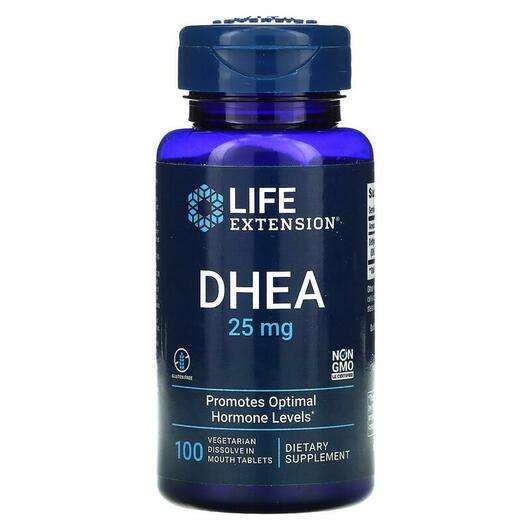 Основне фото товара Life Extension, DHEA 25 mg, ДГЕА 25 мг, 100 таблеток
