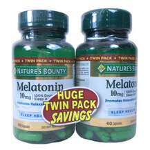Nature's Bounty, Melatonin 10 mg Twin Pack, 60 Capsules Each