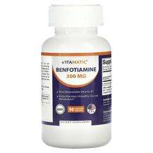 Vitamatic, Benfotiamine 300 mg, Бенфотіамін, 90 капсул