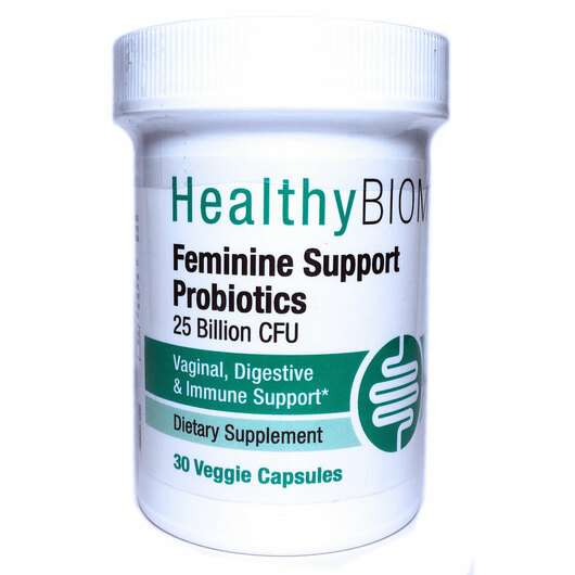 Основне фото товара HealthyBiom, Feminine Support Probiotics, Вагінальні пробіотик...