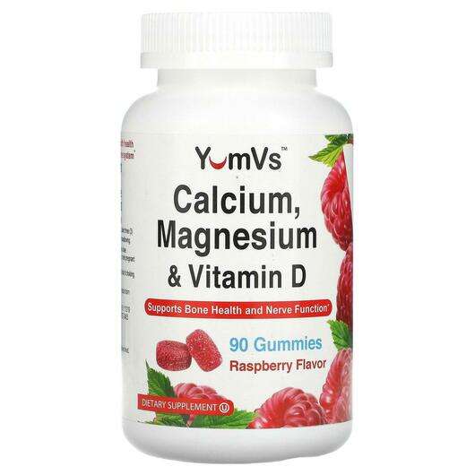 Основное фото товара YumV's, Кальций Магний D3, Calcium Magnesium & D, 90 конфет