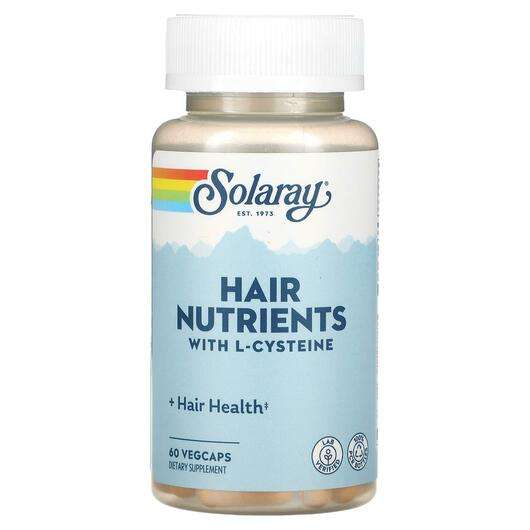 Основное фото товара Solaray, Кожа ногти волосы, Hair Nutrients, 60 капсул