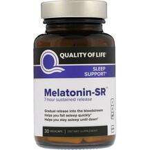 Quality of Life, Melatonin-SR, 30 Vegicaps