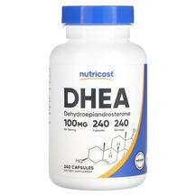 Nutricost, DHEA 100 mg, Дегідроепіандростерон, 240 капсул