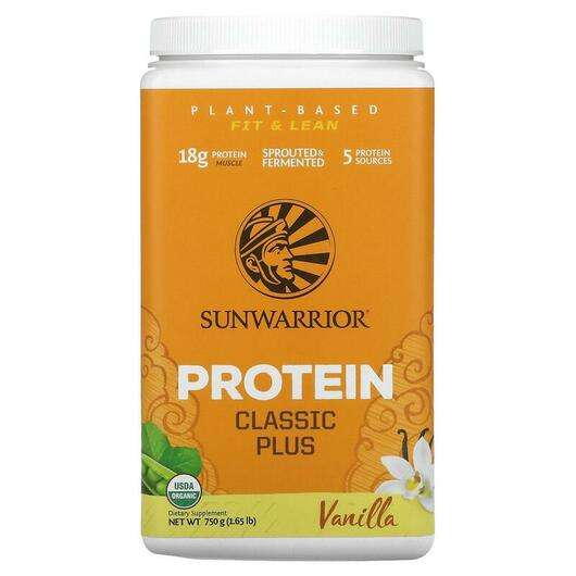 Основне фото товара Sunwarrior, Classic Plus Protein Organic Plant Based Vanilla, ...