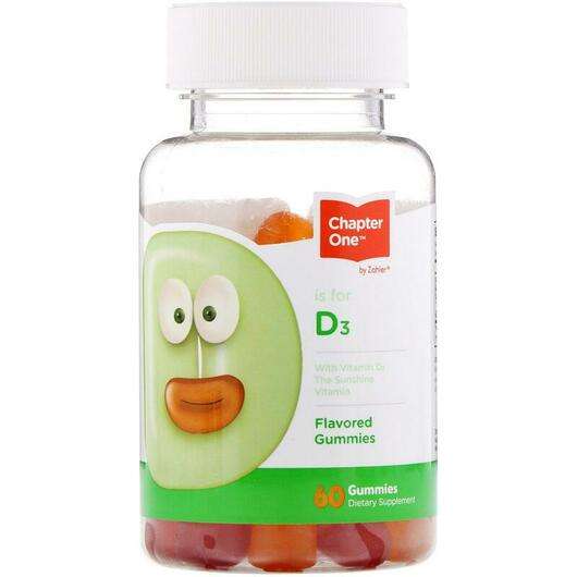 Основное фото товара Chapter One, Витамин D3, Vitamin D3 Flavored Gummies, 60 жеват...