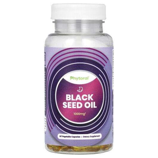 Основное фото товара Phytoral, Черный тмин, Black Seed Oil 1000 mg, 60 капсул