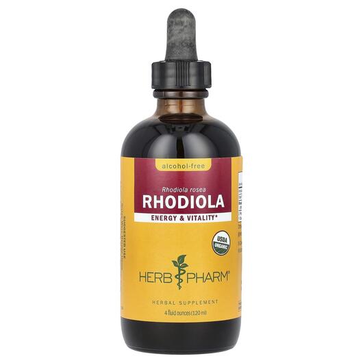 Основне фото товара Herb Pharm, Rhodiola Alcohol-Free, Родіола, 120 мл