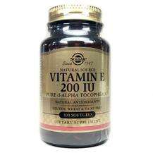 Solgar, Витамин E 200 МЕ, Natural Vitamin E 200 IU, 100 капсул