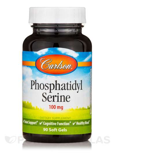 Основное фото товара Carlson, ФосфатидилСерин, Phosphatidyl Serine 100 mg, 90 капсул