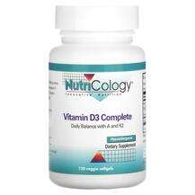 Nutricology, Vitamin D3 Complete, 120 Veggie Softgels