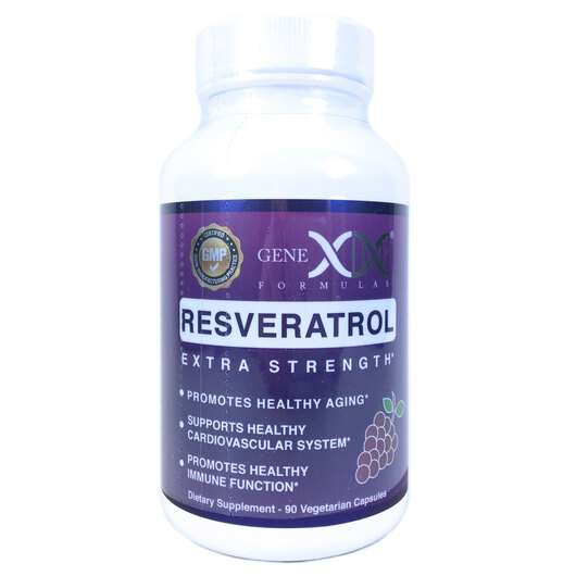Основное фото товара Genex Formulas, Ресвератрол 1500 мг, Resveratrol Extra Strengt...