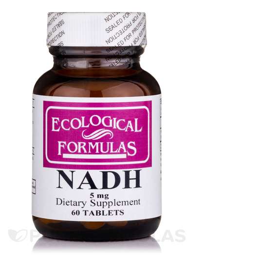 Основное фото товара Ecological Formulas, НАДН кофермент, NADH 5 mg, 60 таблеток