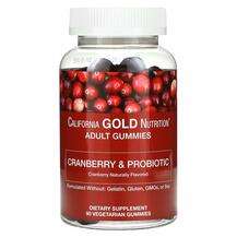 Cranberry & Probiotic Gummies Natural Cranberry Flavor, Жу...