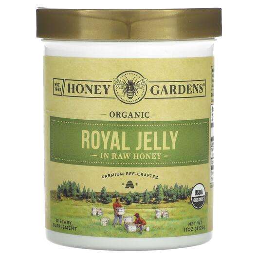 Основное фото товара Honey Gardens, Мед, Organic Royal Jelly In The Raw Honey, 312 г