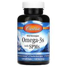 Carlson, Omega-3s with SPMs, Омега-3, 120 капсул