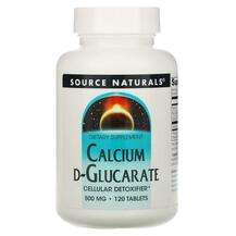 Source Naturals, Calcium D-Glucarate 500 mg 120, Кальцій D-Глю...