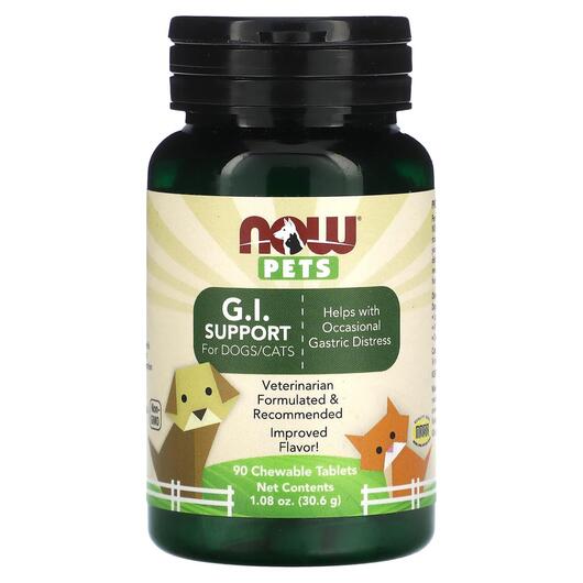 Основне фото товара Pets GI Support For Dogs/Cats Основне фото товара Pets GI Support For Dogs/Cats, Підтримка кишківника, 90 таблеток