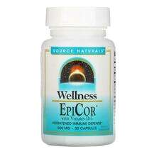 Source Naturals, EpiCor with Vitamin D-3 500 mg, 30 Capsules