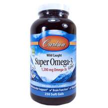Carlson, Супер Oмeгa-3, Super Omega-3 Gems, 250 капсул