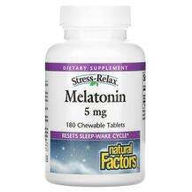 Natural Factors, Мелатонин, Melatonin 5 mg, 180 таблеток