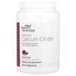 Фото товару Chewable Calcium Citrate Chocolate, Цитрат Кальцію, 270 таблеток