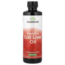Emulsified Cod Liver Oil Mint Масло печени трески Swanson