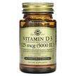 Фото товару Solgar, Vitamin D3 Cholecalciferol 125 mcg 5000 IU, Вітамін D,...
