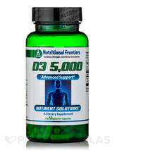 D3 5000 IU Витамин D3 Nutritional Frontiers 120 капсул D3 5000 IU Витамин D3 Nutritional Frontiers 120 капсул