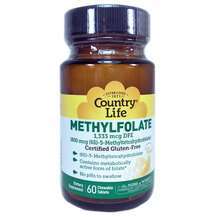 Country Life, Methylfolate Orange Flavor 800 mcg, 60 Smooth Melts