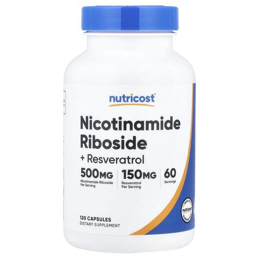 Основне фото товара Nicotinamide Riboside + Resveratrol Основне фото товара Nicotinamide Riboside + Resveratrol, Нікотинамід рибозид, 120 кап