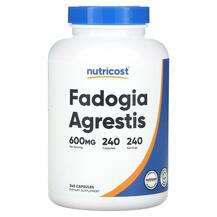 Nutricost, Fadogia Agrestis 600 mg, Фадогія Агрестіс, 240 капсул