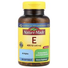 Vitamin E 180 mg 400 IU Витамин E Токоферолы Nature Made