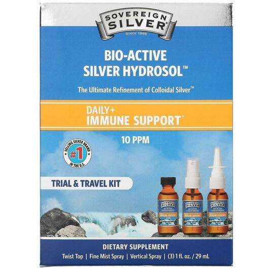 Основне фото товара Sovereign Silver, Bio-Active Silver Hydrosol 10 PPM, Колоїдне ...