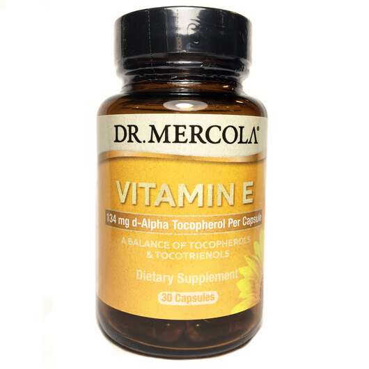 Основне фото товара Dr. Mercola, Vitamin E 30, Вітамін Е, 30 капсул