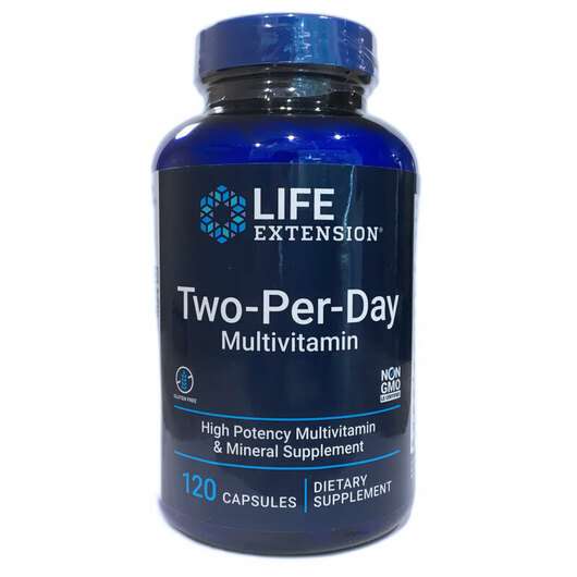 Основное фото товара Life Extension, Мультивитамины, Two-Per-Day Multivitamin, 120 ...