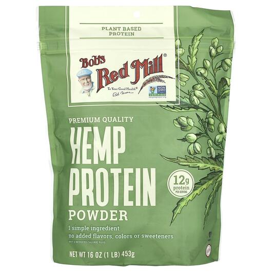 Основное фото товара Bob's Red Mill, Протеин, Hemp Protein Powder, 453 г