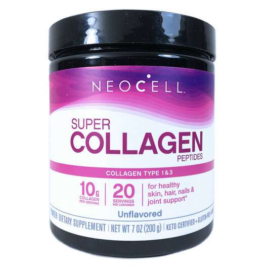 Основное фото товара Neocell, Коллагеновые пептиды, Super Collagen Peptides, 200 г