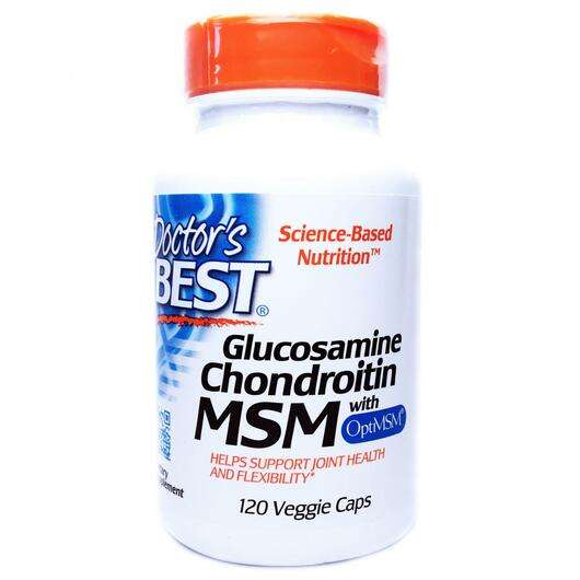 Основное фото товара Doctor's Best, Глюкозамин МСМ, GC MSM with OptiMSM, 120 капсул