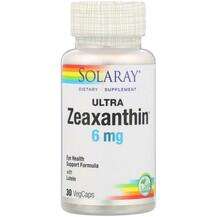 Solaray, Ultra Zeaxanthin 6 mg, 30 VegCaps