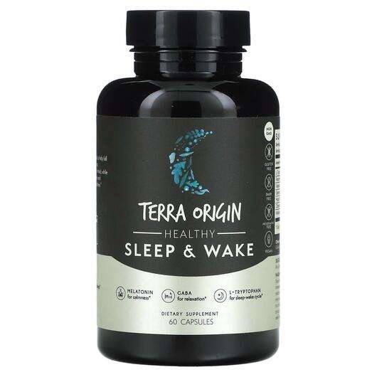 Основне фото товара Terra Origin, Healthy Sleep & Wake, Підтримка сну, 60 капсул