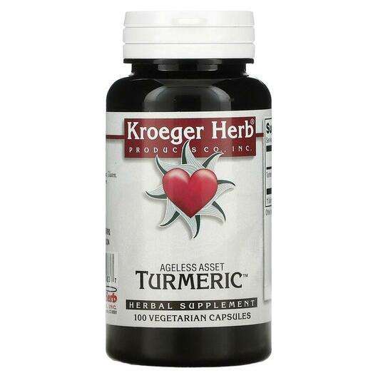 Основное фото товара Kroeger Herb, Корень куркумы, Turmeric, 100 капсул