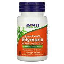 Now, Силимарин 300 мг, Double Strength Silymarin 300 mg, 50 ка...