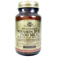 Solgar, Megasorb Vitamin B12, Cублінгвальний B12 2500 мкг, 120...